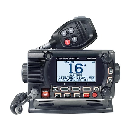 Bookazine Fixed Mount VHF with GPS - Black TI3446794